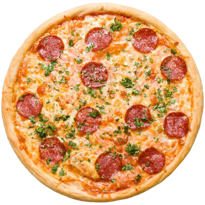 Salami Pickle Pizza