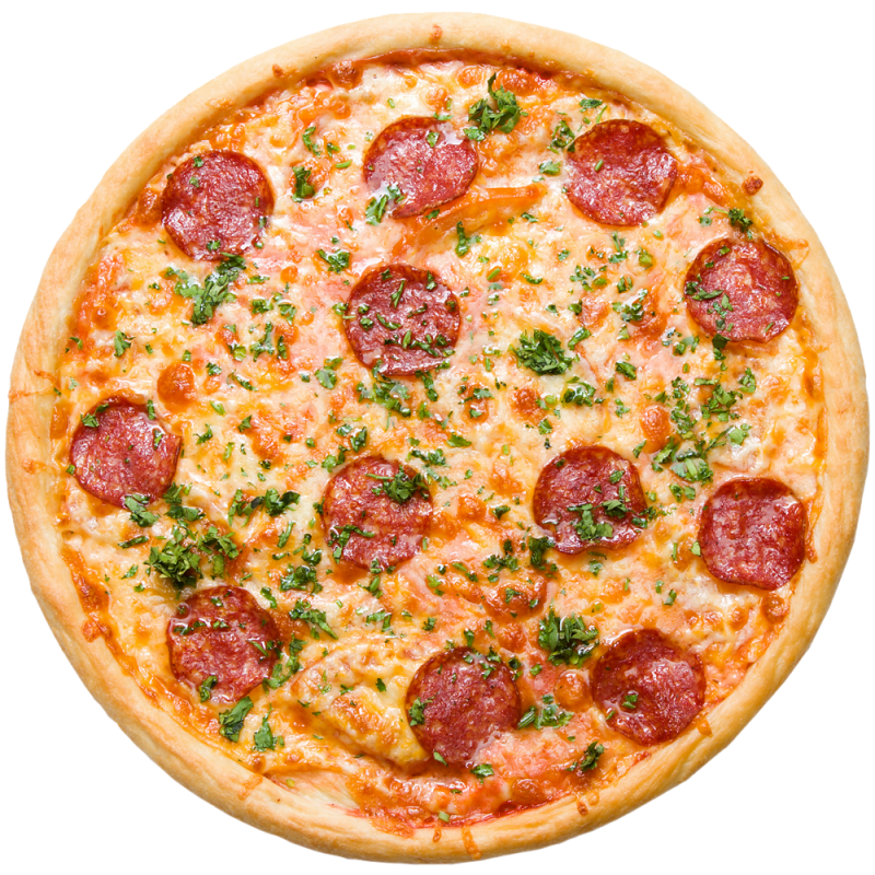 Salami Pickle Pizza